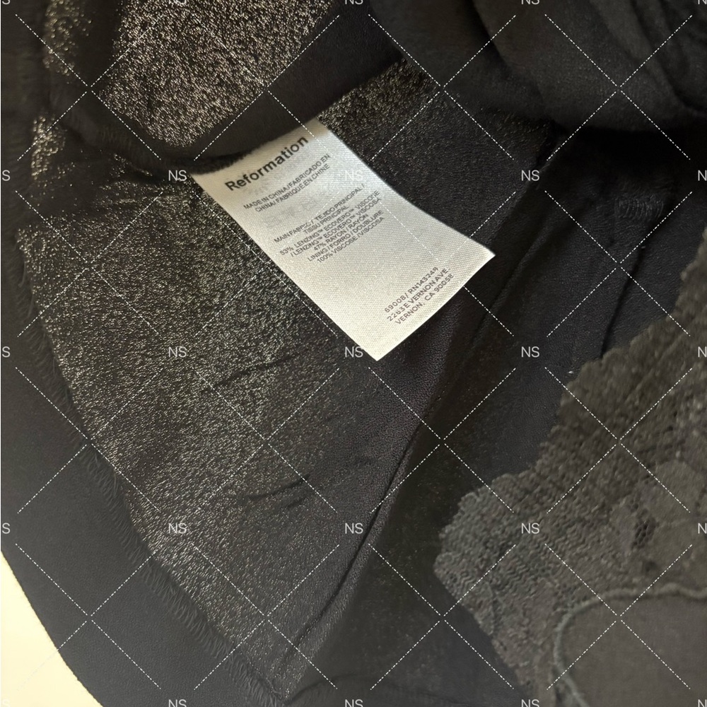 Reformation Black Lace Trim Top - Picture 5 of 5